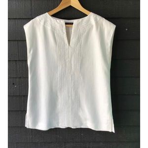 Lafayette 148 linen top sz XL white